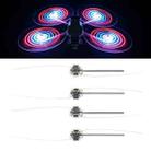 For DJI Mavic 3 Pro STARTRC 2 Pairs Color LED Flash Lamp Low Noise Propellers (Transparent) - 1