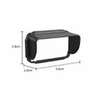 For DJI Osmo Pocket 3 BRDRC Sunshade Hood Screen Shade (Black) - 2