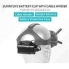 Sunnylife Battery Clip Holder Cable Management Winder Protective Case for DJI FPV Goggles V2(Black) - 3