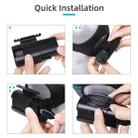Sunnylife Battery Clip Holder Cable Management Winder Protective Case for DJI FPV Goggles V2(Black) - 8