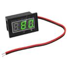 V40D 2 Wires Green Light Display Mini Waterproof IPX4 Digital Voltage Meter, Measure Voltage: DC 15-120V - 1