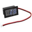 V40D 2 Wires Blue Light Display Mini Waterproof IPX4 Digital Voltage Meter, Measure Voltage: DC 2.5-30V - 1