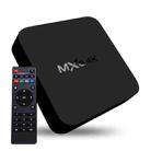 MXQ 4K Full HD Media Player RK3229 Quad Core KODI Android 9.0 TV Box with Remote Control, RAM: 1GB, ROM: 8GB, Support HDMI, WiFi, Miracast, DLNA(Black) - 1