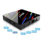 H96 Max+ 4K Ultra HD LED Display Media Player Smart TV Box with Remote Controller, Android 9.0, RK3328 Quad-Core 64bit Cortex-A53, 4GB+64GB, TF Card / USBx2 / AV / Ethernet, Plug Specification:AU Plug - 10