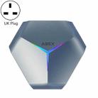 A95X F4 8K UHD Smart TV BOX Android 10.0 Media Player with Remote Control, Amlogic S905X4 Quad Core Cortex-A55 up to 2.0GHz, RAM: 2GB, ROM: 16GB, 2.4GHz/5GHz WiFi, Bluetooth, UK Plug((Metallic Blue)) - 1