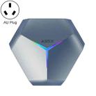 A95X F4 8K UHD Smart TV BOX Android 10.0 Media Player with Remote Control, Amlogic S905X4 Quad Core Cortex-A55 up to 2.0GHz, RAM: 4GB, ROM: 128GB, 2.4GHz/5GHz WiFi, Bluetooth, AU Plug(Metallic Blue) - 1