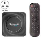 X88 Pro 20 4K Smart TV BOX Android 11.0 Media Player with Infrared Remote Control, RK3566 Quad Core 64bit Cortex-A55 up to 1.8GHz, RAM: 8GB, ROM: 128GB, Support Dual Band WiFi, Bluetooth, Ethernet, UK Plug - 1