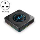 X96 X4 8K Smart TV BOX Android 11.0 Media Player with Remote Control, Amlogic S905X4 Quad Core ARM Cortex A55, RAM: 4GB, ROM: 64GB, Support 100M, Dual Band WiFi, Bluetooth, UK Plug - 1