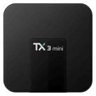 TX3 Mini 4K*2K Display HD Smart TV BOX Player with Remote Controller, Android 7.1 OS Amlogic S905W up to 2.0 GHz, Quad core ARM Cortex-A53, RAM: 2GB DDR3, ROM: 16GB, Supports WiFi & TF & AV In & DC In, AU Plug(Black) - 2