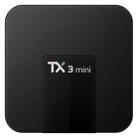 TX3 Mini 4K*2K Display HD Smart TV BOX Player with Remote Controller, Android 7.1 OS Amlogic S905W up to 2.0 GHz, Quad core ARM Cortex-A53, RAM: 2GB DDR3, ROM: 16GB, Supports WiFi & TF & AV In & DC In, EU Plus(Black) - 7