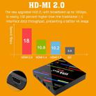 H96 Max+ 4K Ultra HD LED Display Media Player Smart TV Box with Remote Controller, Android 9.0, RK3328 Quad-Core 64bit Cortex-A53, 2GB+16GB, Support TF Card / USBx2 / AV / Ethernet, Plug Specification:AU Plug - 14