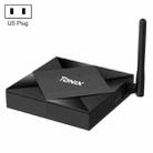 TANIX TX6s 4K Smart TV BOX Android 10 Media Player with Remote Control, Quad Core Allwinner H616, without Bluetooth Function, RAM: 2GB, ROM: 8GB, 2.4GHz WiFi, US Plug - 1