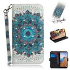 3D Painting  Pattern Coloured Drawing Horizontal Flip Leather Case for Xiaomi Redmi 7A, with Holder & Card Slots & Wallet(Peacock Wreath) - 1