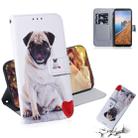 Painting Pattern Coloured Drawing Horizontal Flip Leather Case with Holder & Card Slots & Wallet for Xiaomi Redmi 7A(Pug) - 1