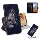 Painting Pattern Coloured Drawing Horizontal Flip Leather Case with Holder & Card Slots & Wallet for Xiaomi Redmi 7A(Lion) - 1