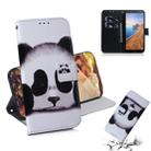 Painting Pattern Coloured Drawing Horizontal Flip Leather Case with Holder & Card Slots & Wallet for Xiaomi Redmi 7A(Panda) - 1