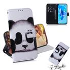 Painting Pattern Coloured Drawing Horizontal Flip Leather Case with Holder & Card Slots & Wallet for Huawei Honor 20(Panda) - 1