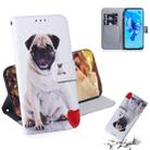 Painting Pattern Coloured Drawing Horizontal Flip Leather Case with Holder & Card Slots & Wallet for Huawei Honor 20 Pro(Pug) - 1