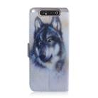 Painting Pattern Coloured Drawing Horizontal Flip Leather Case with Holder & Card Slots & Wallet for Galaxy A80 / A90(White Wolf) - 3