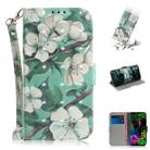 3D Painting Pattern Coloured Drawing Horizontal Flip Leather Case with Holder & Card Slots & Wallet For LG G8 ThinQ(Watercolor Flower) - 1