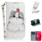 3D Painting Pattern Coloured Drawing Horizontal Flip Leather Case with Holder & Card Slots & Wallet For Huawei nova 4(Cute Cat) - 1