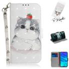 3D Painting Pattern Coloured Drawing Horizontal Flip Leather Case with Holder & Card Slots & Wallet For Huawei P Smart (2019) / Honor 10 Lite(Cute Cat) - 1