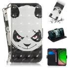 3D Painting Pattern Coloured Drawing Horizontal Flip Leather Case with Holder & Card Slots & Wallet For Motorola Moto G7 Play(Angry Bear) - 1