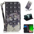 3D Painting Pattern Coloured Drawing Horizontal Flip Leather Case with Holder & Card Slots & Wallet For Motorola Moto G7 Play(Hug Cat) - 1