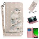 3D Painting Pattern Coloured Drawing Horizontal Flip Leather Case with Holder & Card Slots & Wallet For Motorola Moto G7 Play(Three Squirrels) - 1
