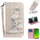 3D Painting Pattern Coloured Drawing Horizontal Flip Leather Case with Holder & Card Slots & Wallet For Motorola Moto G7 Power(Three Squirrels) - 1