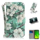 3D Painting Pattern Coloured Drawing Horizontal Flip Leather Case with Holder & Card Slots & Wallet For Motorola Moto G7 Power(Watercolor Flower) - 1