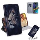 Painting Pattern Coloured Drawing Horizontal Flip Leather Case with Holder & Card Slots & Wallet for LG K50(Lion) - 1