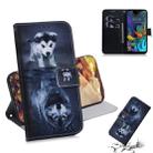 Painting Pattern Coloured Drawing Horizontal Flip Leather Case with Holder & Card Slots & Wallet for LG K50(Wolf And Dog) - 1