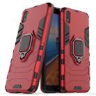 PC + TPU Shockproof Protective Case with Magnetic Ring Holder(Red) - 1