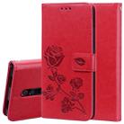 Rose Embossed Horizontal Flip PU Leather Case with Holder & Card Slots & Wallet for Xiaomi Redmi K20 / K20 Pro(Red) - 1