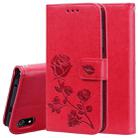 Rose Embossed Horizontal Flip PU Leather Case with Holder & Card Slots & Wallet for Xiaomi Redmi 7A(Red) - 1