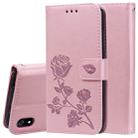 Rose Embossed Horizontal Flip PU Leather Case with Holder & Card Slots & Wallet for Xiaomi Redmi 7A(Rose Gold) - 1