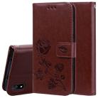 Rose Embossed Horizontal Flip PU Leather Case with Holder & Card Slots & Wallet for Xiaomi Redmi 7A(Brown) - 1