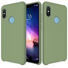 Solid Color Liquid Silicone Dropproof Protective Case for Xiaomi Redmi Note 6 Pro(Green) - 1