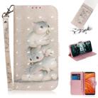 3D Painting Pattern Coloured Drawing Horizontal Flip Leather Case with Holder & Card Slots & Wallet For Nokia 3.1 Plus(Three Squirrels) - 1