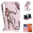 3D Painting Pattern Coloured Drawing Horizontal Flip Leather Case with Holder & Card Slots & Wallet For Nokia 3.1 Plus(Butterfly High Heels) - 1