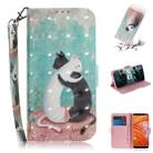3D Painting Pattern Coloured Drawing Horizontal Flip Leather Case with Holder & Card Slots & Wallet For Nokia 3.1 Plus(Black White Cat) - 1