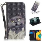 3D Painting Pattern Coloured Drawing Horizontal Flip Leather Case with Holder & Card Slots & Wallet For Galaxy A30(Hug Cat) - 1