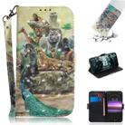 3D Painting Pattern Coloured Drawing Horizontal Flip Leather Case with Holder & Card Slots & Wallet For Sony Xperia 1 / Xperia XZ4(Zoo) - 1