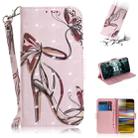 3D Painting Pattern Coloured Drawing Horizontal Flip Leather Case with Holder & Card Slots & Wallet For Sony Xperia 10 Plus(Butterfly High Heels) - 1