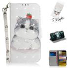 3D Painting Pattern Coloured Drawing Horizontal Flip Leather Case with Holder & Card Slots & Wallet For Sony Xperia 10 Plus(Cute Cat) - 1