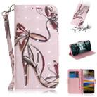 3D Painting Pattern Coloured Drawing Horizontal Flip Leather Case with Holder & Card Slots & Wallet  For Sony Xperia L3(Butterfly High Heels) - 1