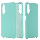 Solid Color Liquid Silicone Dropproof Protective Case for Huawei Honor 20(Mint Green) - 1