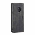 CaseMe-013 Multifunctional Retro Frosted Horizontal Flip Leather Case with Card Slot & Holder & Wallet for Galaxy S9(Black) - 3