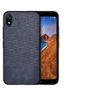 Shockproof Splicing PU + Cloth Protective Case for Xiaomi Redmi 7A(Blue) - 1